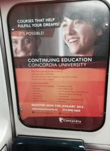 Concordia dans le métro